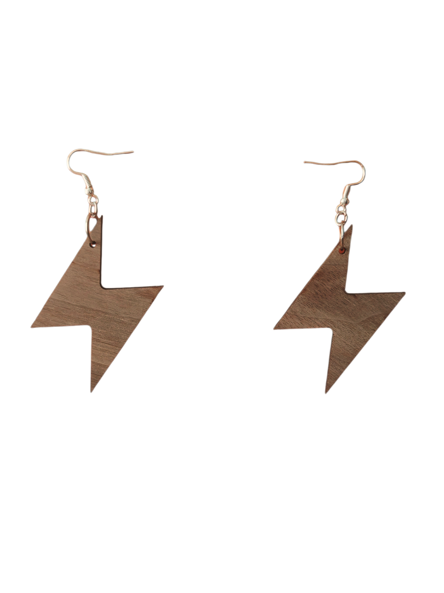 Zigzag Walnut Earring